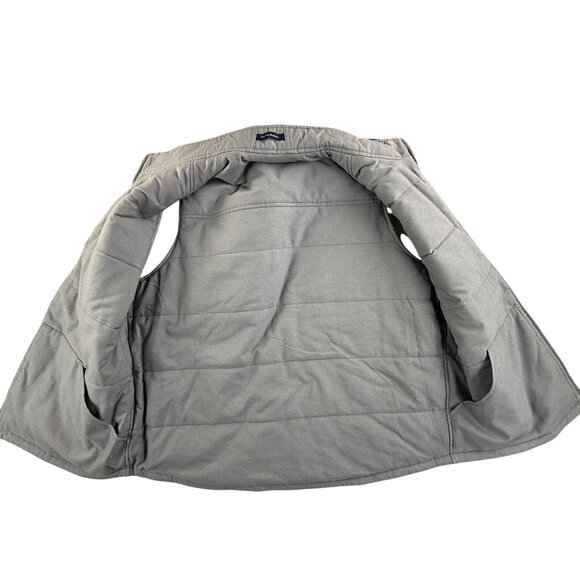 Tommy Bahama Vest Mens XXL Blue Gray Plaid Reversible Quilted Full Zip Corduroy - Picture 6 of 13